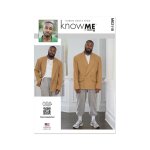 Patron know me me2118aa veste ample croise homme 46 - 54 - know me - mondial tissus