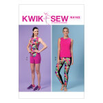 Patron kwik sew k4163os justaucorps et legging femme - kwik sew - mondial tissus