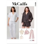 Patron m8612aa pyjama pour femme du 32 au 50 - mc call's - mccall's - mondial tissus