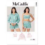 Patron m8613a pyjama brassire pour femme du 32 au 54 - mc call's - mccall's - mondial tissus