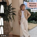 Patron marcel pantalon femme 32 au 52 - superbison - super bison - mondial tissus