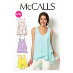 Patron mc call's 6960zz - haut et tunique femme du 44 - 52 - mccall's - mondial tissus