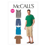 Patron mc call's 6973xm - ensemble homme dbardeur, tee - shirt et short du s au l - mondial tissus