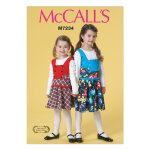 Patron mc call's 7234cl - robe enfant de 6 � 8 ans - mccall's - mondial tissus