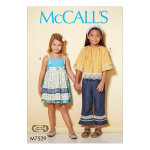 Patron mc call's 7529cl - haut, top et pantalon enfant de 6  8 ans - mccall's - mondial tissus