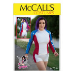 Patron mc call's 7554e5 - d�guisement femme america 42 - 50 - mccall's - mondial tissus