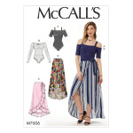 Patron mc call's 7606zz - body et jupe longue femme du 44 - 54 - mccall's - mondial tissus