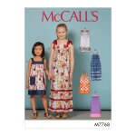 Patron mc call's 7768cce - robe � bretelles enfant de 3 � 6 ans - mccall's - mondial tissus