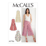 Patron mc call's 7786e5 - pantalon ample, variations de forme du 42 - 50 - mccall's - mondial tissus