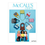 Patron mc call's 7820 - sac pour poupes de 45 cm - mccall's - mondial tissus