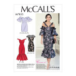 Patron mc call's 7835a5 - robe ajuste offschoulder du 34 au 42 - mccall's - mondial tissus