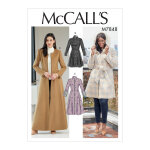 Patron mc call's 7848b5 - manteau femme ajust  la taille du 36 au 44 - mccall's - mondial tissus