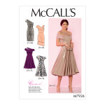 Patron mc call's 7926rr - robe de soire dcollet asymtrique du 46 au 52 - mccall's - mondial tissus ...