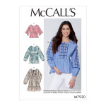 Patron mc call's 7930y - tunique avec empicement et fronces du 32 - 42 - mccall's - mondial tissus