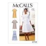 Patron mccall's m7948a5 robe, jupe femme 34 - 42 - mondial tissus