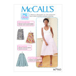 Patron mc call's 7960a5 - jupe longue portefeuille du 36 au 42 - mccall's - mondial tissus