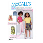 Patron mc call's 7966cce - short et pantalon pour enfant tailles du 3  6 ans - mccall's - mondial tissus ...