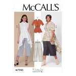 Patron mc call's 7985b5 - haut, tuniques et pantalon pour femme tailles du 36 au 44 - mccall's - mondial ...