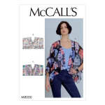 Patron mc call's 8000y - gilet kimono femme du 32 - 42 - mccall's - mondial tissus