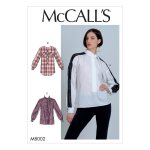 Patron mc call's 8002e5 - chemisier femme avec variations de col du 42 - 50 - mccall's - mondial tissus ...