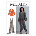 Patron mc call's 8009a5 - combinaison et robe ajust�e � la taille du 34 au 42 - mccall's - mondial tissus ...