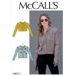 Patron mccall's 8011y - veste femme style jeans du 32 au 42 - mccall's - mondial tissus