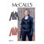Patron mc call's 8012a5 - veste femme non double, zippe du 34 au 42 - mccall's - mondial tissus