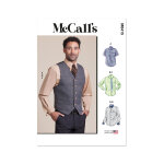 Patron mc call's 8415aa - gilet du 46 au 54 fr - mccall's - mondial tissus
