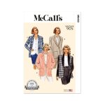 Patron mc call's 8433u5 - veste ample double vintage du 44 - 54 - mccall's - mondial tissus