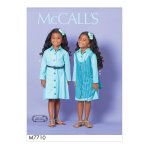 Patron mc call's m7710cdd robe boutonne enfant 2ans - 5ans - mccall's - mondial tissus