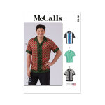 Patron mc call's m8459aa chemise bowling homme du 34 au 42 - mondial tissus