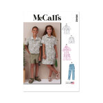 Patron mc call's m8462a chemise et robe enfant de 128 cm  152 cm - mccall's - mondial tissus