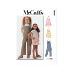 Patron mc call's m8489k5 robe et salopette de 7 � 14 ans - mccall's - mondial tissus
