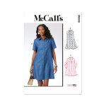 Patron mc call's m8508y5 robe boutonne du 46 au 54 - mondial tissus