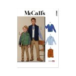 Patron mc call's m8537k5 gilet et haut enfant de 7  14 ans - mccall's - mondial tissus