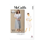 Patron mc call's m8540h5 femme haut et jupe 34 au 42 - mccall's - mondial tissus