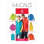 Patron mccall's 5252xn vestes et gilets  col montant ou  capuche pour femmes / hommes du l au xxxl ...