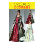 Patron mccall's 6097aa robes victoriennes femme 34 - 42 - mccall's - mondial tissus