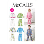 Patron mccall's 6458cb pyjamas pour enfants 1 - 3 ans - mccall's - mondial tissus