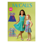 Patron mccall's 6915chj robes patineuses pour enfant 7 - 14 ans - mondial tissus