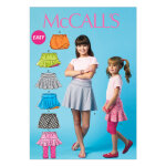 Patron mccall's 6918cce jupes patineuses pour enfant 3 - 6 ans - mccall's - mondial tissus