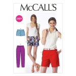Patron mccall's 6930a5 short et pantalon coupe droite pour femmes 34 - 42 - mccall's - mondial tissus ...