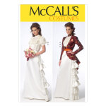 Patron mccall's 7071e5 robe de marie poque victorienne 42 - 50 - mccall's - mondial tissus