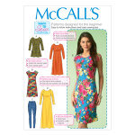 Patron mccall's 7122y leggings, robes et tuniques style tente 32 - 42 - mccall's - mondial tissus