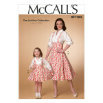 Patron mccall's 7184kid hauts et robes salopettes fille 3 - 8 ans - mccall's - mondial tissus