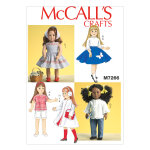 Patron mccall's 7266 patron de v�tements vintages pour poup�es - mccall's - mondial tissus