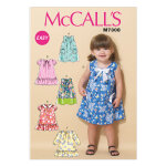 Patron mccall's 7308cb robes tentes pour petites enfant 1  3 ans - mccall's - mondial tissus