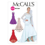 Patron mccall's 7320a5 patron de robes de soire style sirne - femme 34 - 42 - mccall's - mondial tissus ...