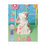 Patron mccall's 7342ya5 robes, culottes, leggings et chapeau sceau pour bb 46 - 81 cm - mccall's - ...