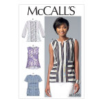 Patron mccall's 7390a5 hauts  col tunisien pour femmes 34 - 42 - mccall's - mondial tissus